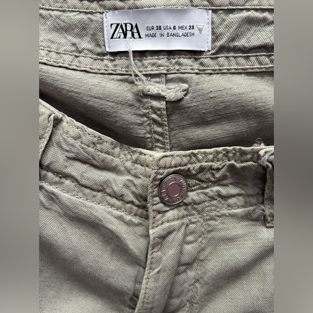 Zara Gray Cargo Pants - Picture 5 of 7